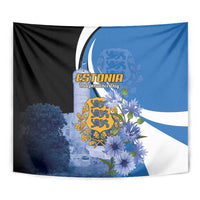 Estonia Independence Day Tapestry Pikk Hermann Tower Estonian Pride