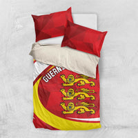 Guernsey Coat Of Arms Bedding Set Sporty Style