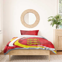 Guernsey Coat Of Arms Bedding Set Sporty Style