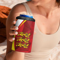Guernsey Coat Of Arms 4 in 1 Can Cooler Tumbler Sporty Style