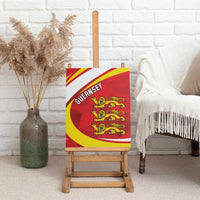 Guernsey Coat Of Arms Canvas Wall Art Sporty Style