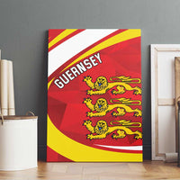 Guernsey Coat Of Arms Canvas Wall Art Sporty Style