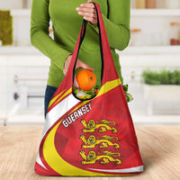 Guernsey Coat Of Arms Grocery Bag Sporty Style