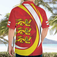 Guernsey Coat Of Arms Hawaiian Shirt Sporty Style