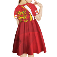 Guernsey Coat Of Arms Kid Short Sleeve Dress Sporty Style