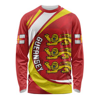 Guernsey Coat Of Arms Long Sleeve Shirt Sporty Style