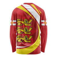 Guernsey Coat Of Arms Long Sleeve Shirt Sporty Style