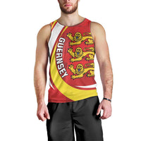 Guernsey Coat Of Arms Men Tank Top Sporty Style