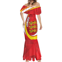 Guernsey Coat Of Arms Mermaid Dress Sporty Style