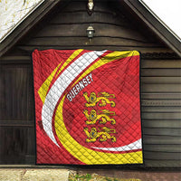 Guernsey Coat Of Arms Quilt Sporty Style