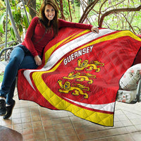 Guernsey Coat Of Arms Quilt Sporty Style