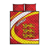 Guernsey Coat Of Arms Quilt Bed Set Sporty Style