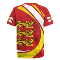 Guernsey Coat Of Arms Rugby Jersey Sporty Style