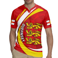 Guernsey Coat Of Arms Rugby Jersey Sporty Style