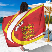 Guernsey Coat Of Arms Sarong Sporty Style