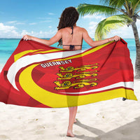 Guernsey Coat Of Arms Sarong Sporty Style