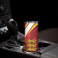 Guernsey Coat Of Arms Skinny Tumbler Sporty Style