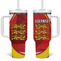 Guernsey Coat Of Arms Tumbler With Handle Sporty Style