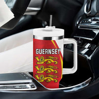 Guernsey Coat Of Arms Tumbler With Handle Sporty Style