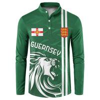 Custom Guernsey Football Button Sweatshirt Go Champions