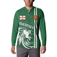 Custom Guernsey Football Button Sweatshirt Go Champions