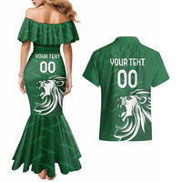 Custom Guernsey Football Couples Matching Mermaid Dress and Hawaiian Shirt Go Champions