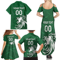 Custom Guernsey Football Family Matching Summer Maxi Dress and Hawaiian Shirt Go Champions