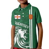 Custom Guernsey Football Kid Polo Shirt Go Champions