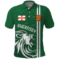 Custom Guernsey Football Polo Shirt Go Champions