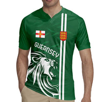 Custom Guernsey Football Rugby Jersey Go Champions