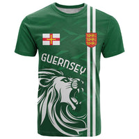 Custom Guernsey Football T Shirt Go Champions