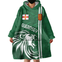 Custom Guernsey Football Wearable Blanket Hoodie Go Champions
