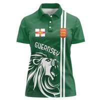 Custom Guernsey Football Women Polo Shirt Go Champions