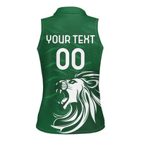 Custom Guernsey Football Women Sleeveless Polo Shirt Go Champions