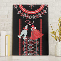 Traditional Spring Martisor Day Canvas Wall Art Romanian Embroidery Patterns