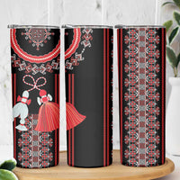 Traditional Spring Martisor Day Skinny Tumbler Romanian Embroidery Patterns