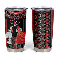 Traditional Spring Martisor Day Tumbler Cup Romanian Embroidery Patterns