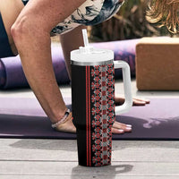 Traditional Spring Martisor Day Tumbler With Handle Romanian Embroidery Patterns