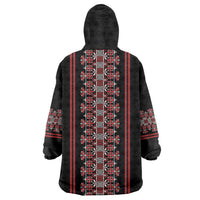 Traditional Spring Martisor Day Wearable Blanket Hoodie Romanian Embroidery Patterns