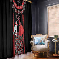 Traditional Spring Martisor Day Window Curtain Romanian Embroidery Patterns