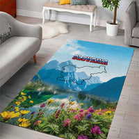 Slovenia Area Rug Mount Triglav With Map