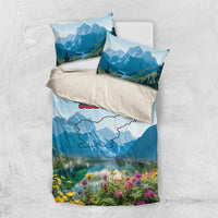 Slovenia Bedding Set Mount Triglav With Map