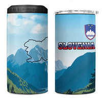 Slovenia 4 in 1 Can Cooler Tumbler Mount Triglav With Map