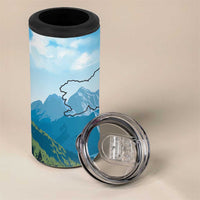 Slovenia 4 in 1 Can Cooler Tumbler Mount Triglav With Map