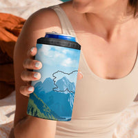 Slovenia 4 in 1 Can Cooler Tumbler Mount Triglav With Map