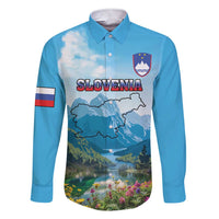 Slovenia Family Matching Short Sleeve Bodycon Dress and Hawaiian Shirt Mount Triglav With Map