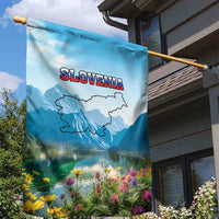 Slovenia Garden Flag Mount Triglav With Map