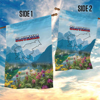 Slovenia Garden Flag Mount Triglav With Map