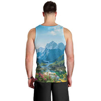 Slovenia Men Tank Top Mount Triglav With Map