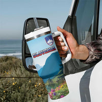 Slovenia Tumbler With Handle Mount Triglav With Map